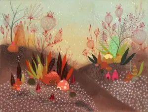 artwork titled “Gumdroptown” created by Betsy Walton