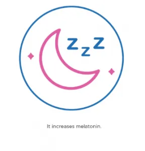 a crescent symbol with a repeating letter “Z”, which generally symbolizes sleep or rest.